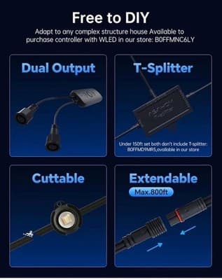 Black Smart Outdoor LED Lights — Built to Transform Your Space - Thumbnail 4