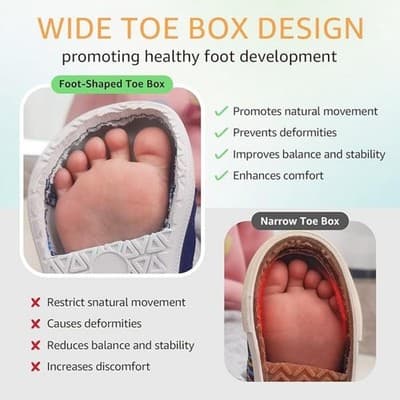 Toddler Beige Sneakers Wide Toe Box Breathable Shoes (Size: Toddler 8) - Thumbnail 3