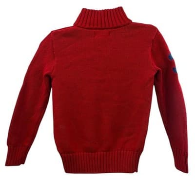 Polo Ralph Lauren Boys Red Quarter-Zip Sweater Size 6 - Thumbnail 2