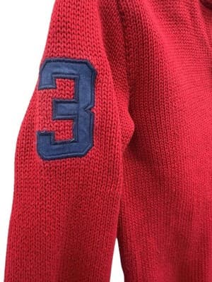Polo Ralph Lauren Boys Red Quarter-Zip Sweater Size 6 - Thumbnail 4