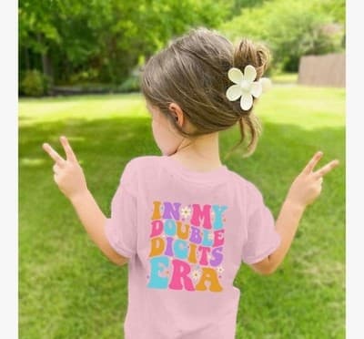 10th Birthday Girl Shirt – In My Double Digits Era - Thumbnail 2
