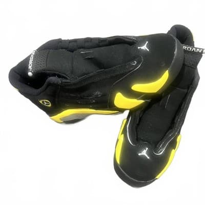 Air Jordan 14 Retro Low 'Laney' – Black Yellow | Size 6Y - Thumbnail 2