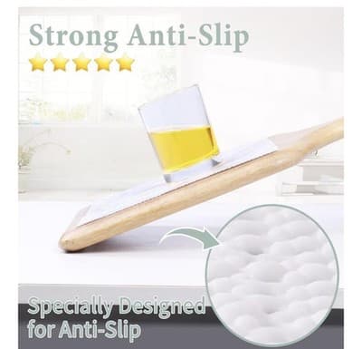 Marble Pattern Kitchen Countertop and Drawer Liners, Easy-Cut, No Glue, White - Thumbnail 4