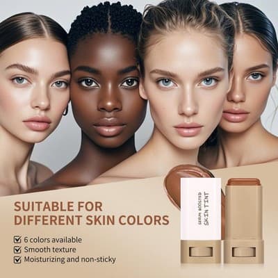 Skin Tint Beauty Balm Solid Tinted Moisturizing Serum Medium Shade 18g Color#5 - Thumbnail 4