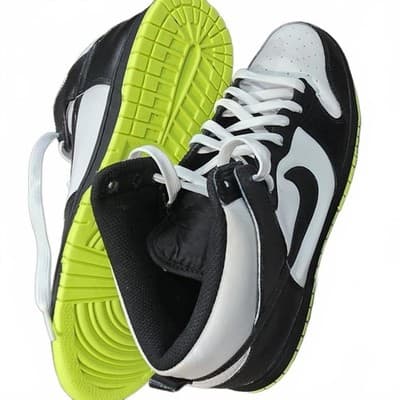 Nike Dunk High Black White Volt mens Size 11.5 - Thumbnail 2