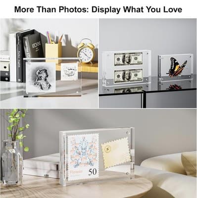 Clear Acrylic Picture Frame ✨ Floating Memory Display - Thumbnail 4