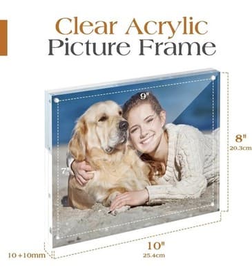 Clear Acrylic Picture Frame ✨ Floating Memory Display - Thumbnail 7