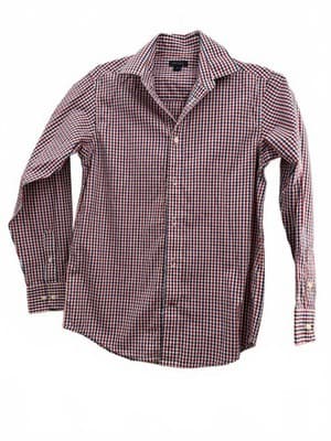 Tommy Hilfiger Boys Red Blue Checkered Button Down Shirt Size 14 - Thumbnail 6