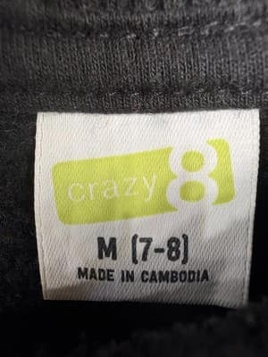 Crazy 8 Kids Graphic Sweatshirt "AWESOME" Print, Black, Size 7-8 - Thumbnail 5