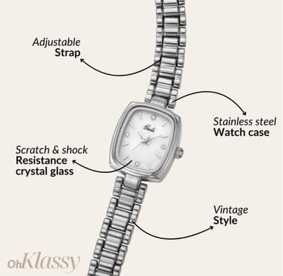 Silver Watch | Elegant Minimal Style | Everyday Confidence - Thumbnail 3