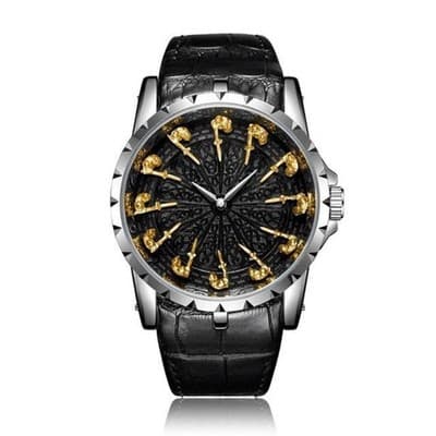 Black Gold Statement Watch | Bold Dial | Everyday Flex Piece - Thumbnail 3