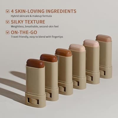 Skin Tint Beauty Balm Solid Tinted Moisturizing Serum Shade #5 Medium 18g - Thumbnail 3