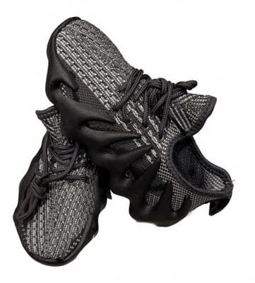 Official Supply Kids Black Gray Knit Sneakers Boost Style w/Box SZ13 - Thumbnail 4