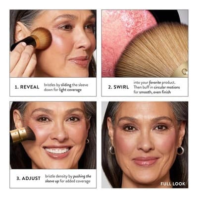 Retractable Kabuki Brush – Powder Cream Liquid Flawless Blend - Thumbnail 6