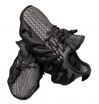 Official Supply Kids Black Gray Knit Sneakers Boost Style w/Box SZ13 - Thumbnail 2