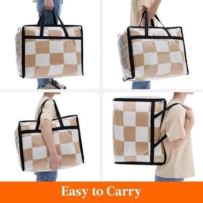 3-Clear PVC Storage Bag — Quilts Blankets Clothes - Thumbnail 5