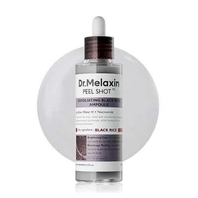 Dr. Melaxin Peel Shot Black Rice AHA BHA Niacinamide Exfoliating Serum 2.7oz - Thumbnail 2