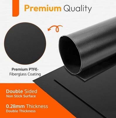 Oven Liner 2-Pack | 17" x 25" | Non-Stick, Heavy Duty, BPA & PFOA Free - Thumbnail 4