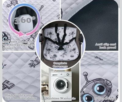 Waterproof Car Seat Potty Pad for Toddlers Non Slip Washable Liner - Thumbnail 4