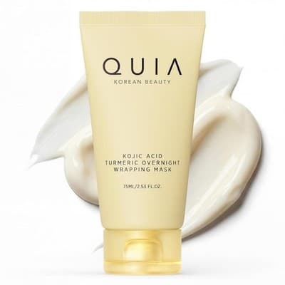 QUIA Kojic Acid Turmeric Overnight Wrapping Mask 75ml Brightening Skincare - Thumbnail 3