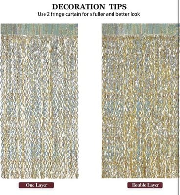 Shimmering Wavy Tinsel Backdrop - Thumbnail 7