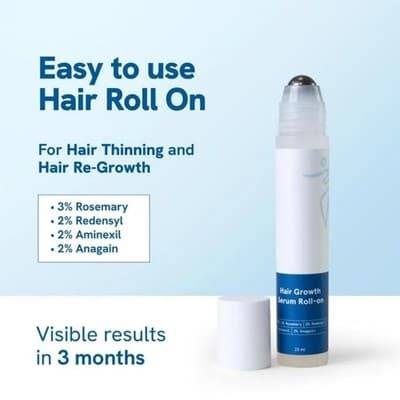 Hair Growth Serum Roll On – Thicker, Stronger Hair Faster - Thumbnail 2