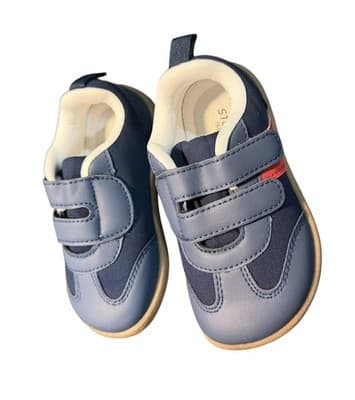 Toddler Blue Soft Sole Shoes with Wide Toe Box Size 7 - Thumbnail 4