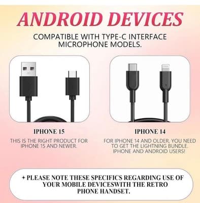 Retro Plug-In Phone Handset Clear Calls No Bluetooth Needed - Thumbnail 2