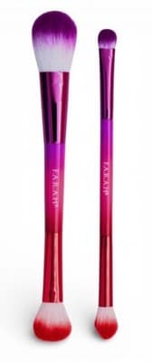 Dual-Ended Brush Duo – Blush, Highlight, Shade & Blend | Vegan Bristles | 2pc - Thumbnail 2