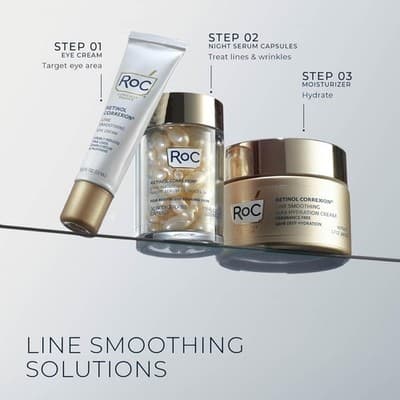 RoC Retinol Night Serum Capsules – Smooth, Firm Skin Fast (30 Ct) - Thumbnail 6