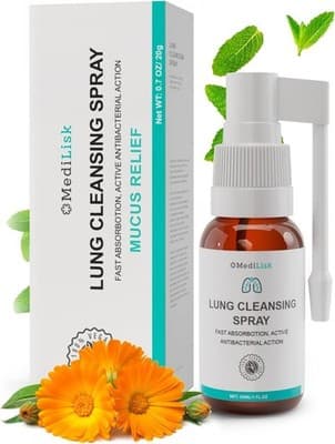 MediLisk Lung Cleansing Spray Natural Herbal Formula 30ml - Thumbnail 4