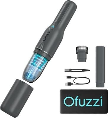 Ofuzzi Slim H7 Pro Cordless Rechargeable Handheld Vacuum — LED Light | Gray
