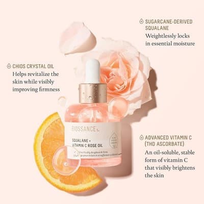 Biossance Vitamin C Rose Facial Oil – Glow, Firm, Deep Hydration (1.01 Fl Oz) - Thumbnail 3