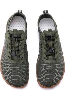 Men's Barefoot Trail Shoes Olive Green- (Men Sz 9) - Thumbnail 7