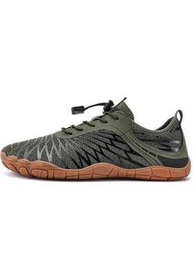 Men's Barefoot Trail Shoes Olive Green- (Men Sz 9) - Thumbnail 3
