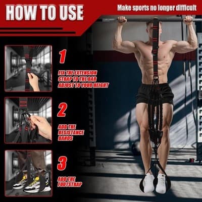Pull Up Assist Belt System – Build Strength Faster, No Struggle - Thumbnail 6