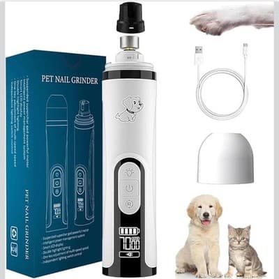 Silent Pet Nail Grinder USB Rechargeable Low Noise Trimmer