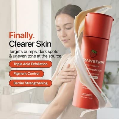 Strawberry Ultra-Strength Hyperpigmentation Brightening Cream 4 oz