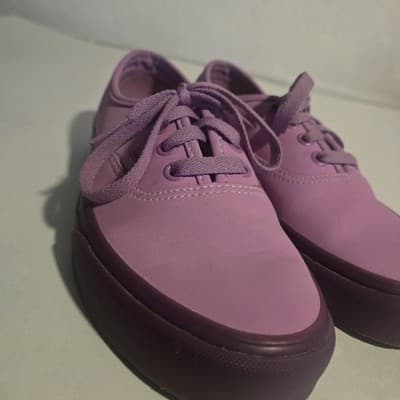 VANS Authentic Translucent Gum - Violet Purple Skate Women's Shoes Size 4.5 - Thumbnail 3