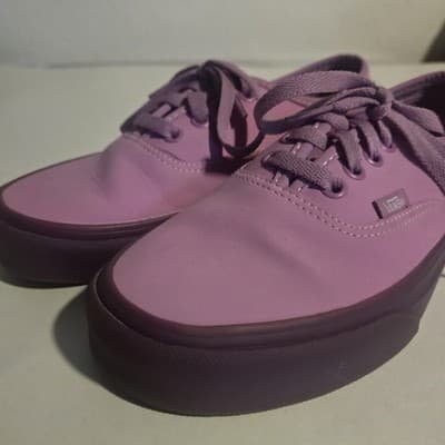 VANS Authentic Translucent Gum - Violet Purple Skate Women's Shoes Size 4.5 - Thumbnail 5