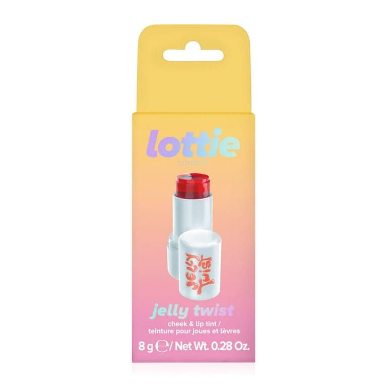 Lottie London Jelly Twist Lip & Cheek Stain, Coral - Thumbnail 4