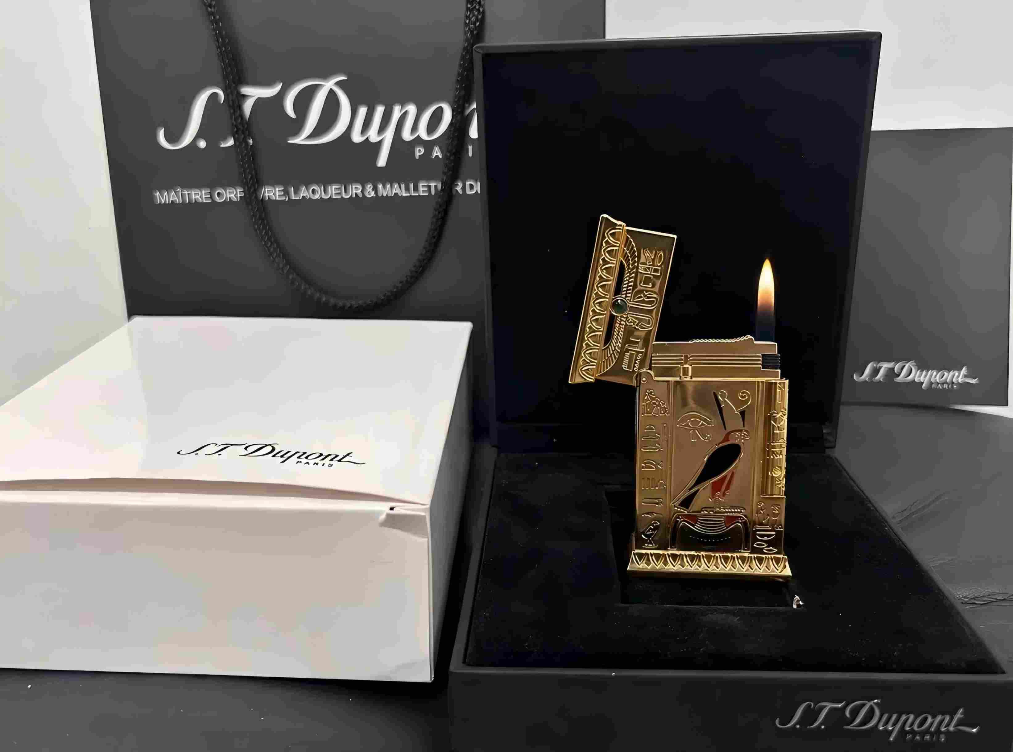 S.T. Dupont - Pharaoh - Lighter - Gold-plated - Thumbnail 4