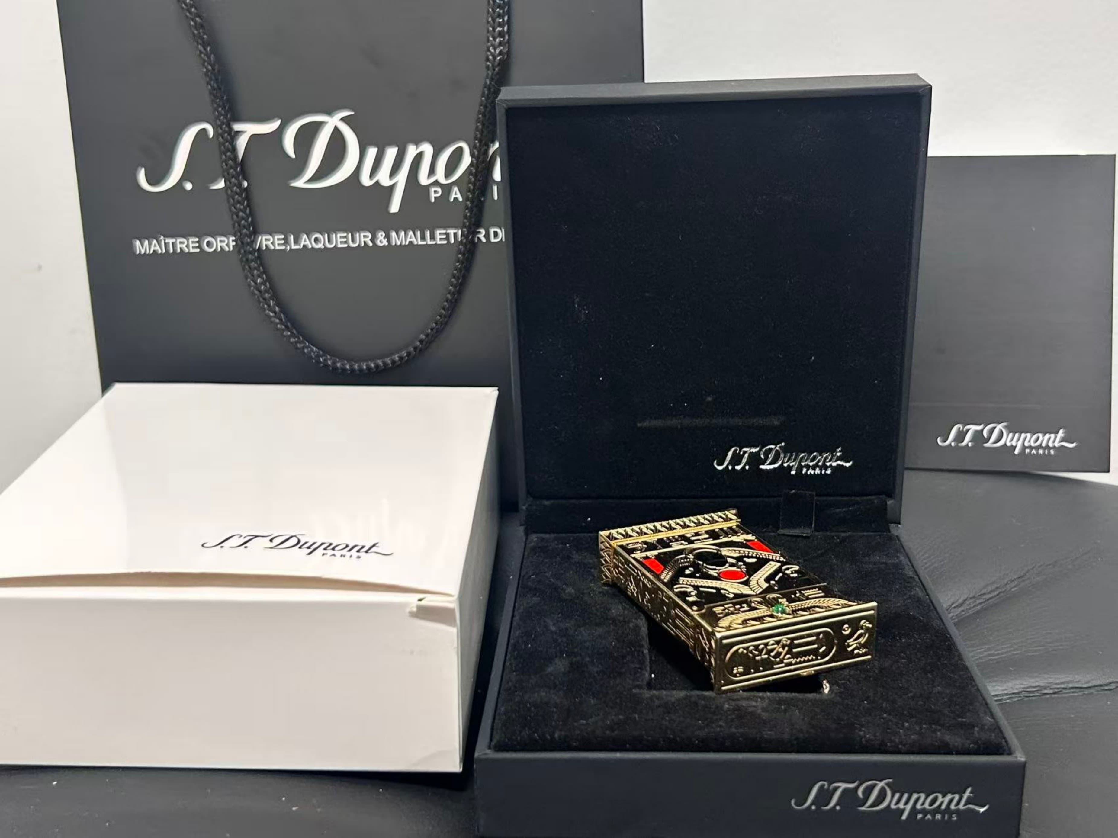 S.T. Dupont - Pharaoh - Lighter - Gold-plated - Thumbnail 12
