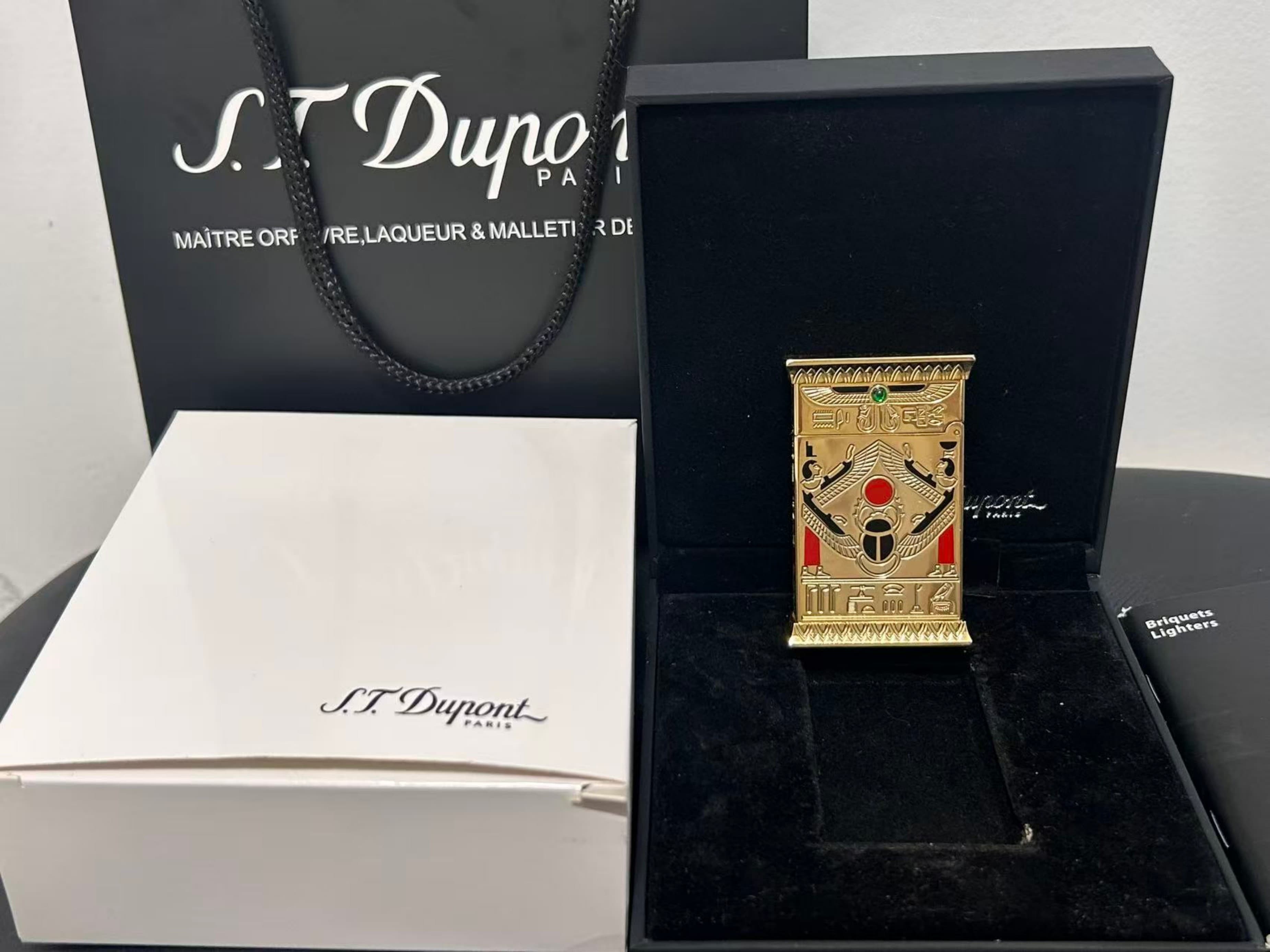 S.T. Dupont - Pharaoh - Lighter - Gold-plated - Thumbnail 6