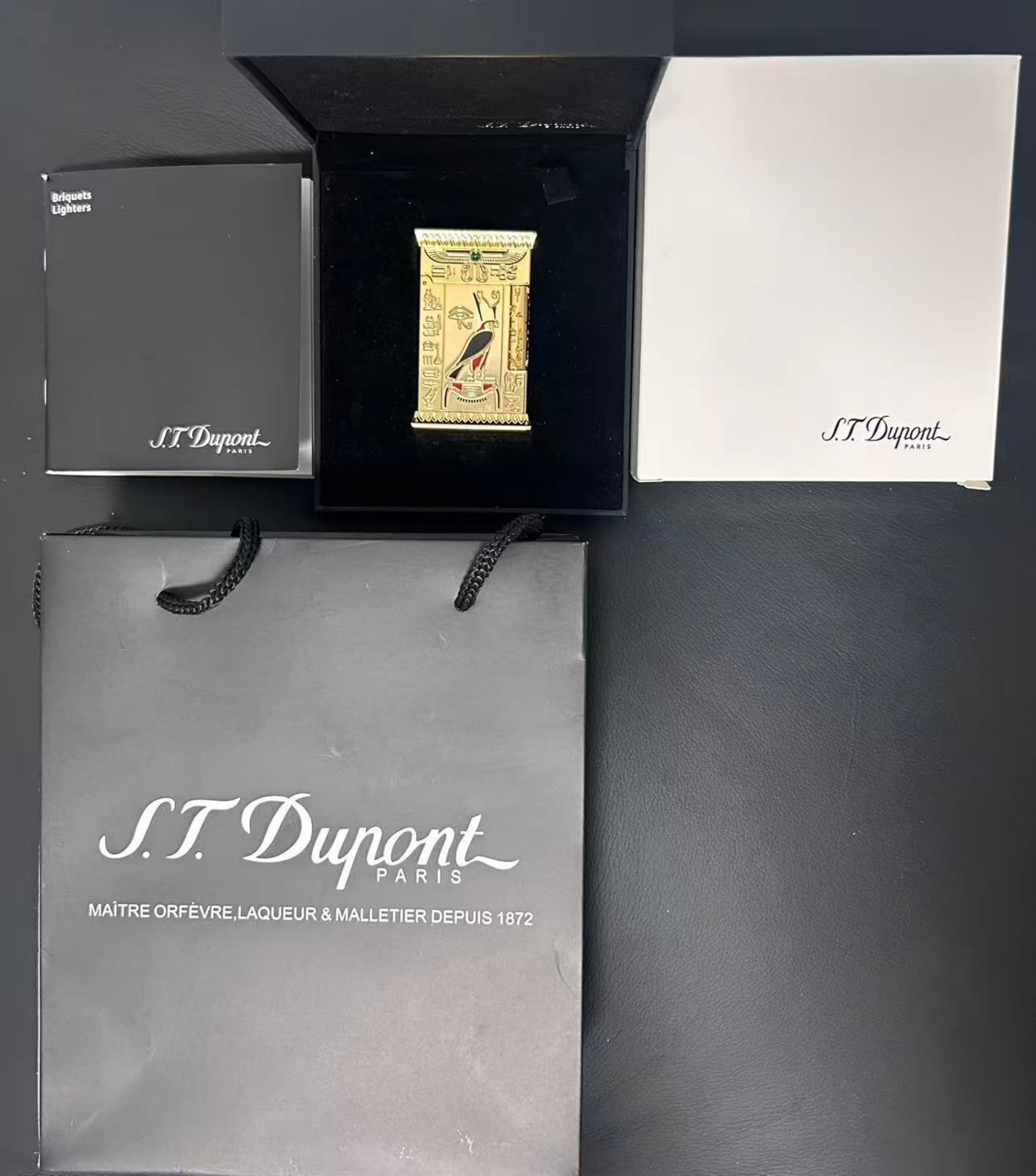 S.T. Dupont - Pharaoh - Lighter - Gold-plated - Thumbnail 7