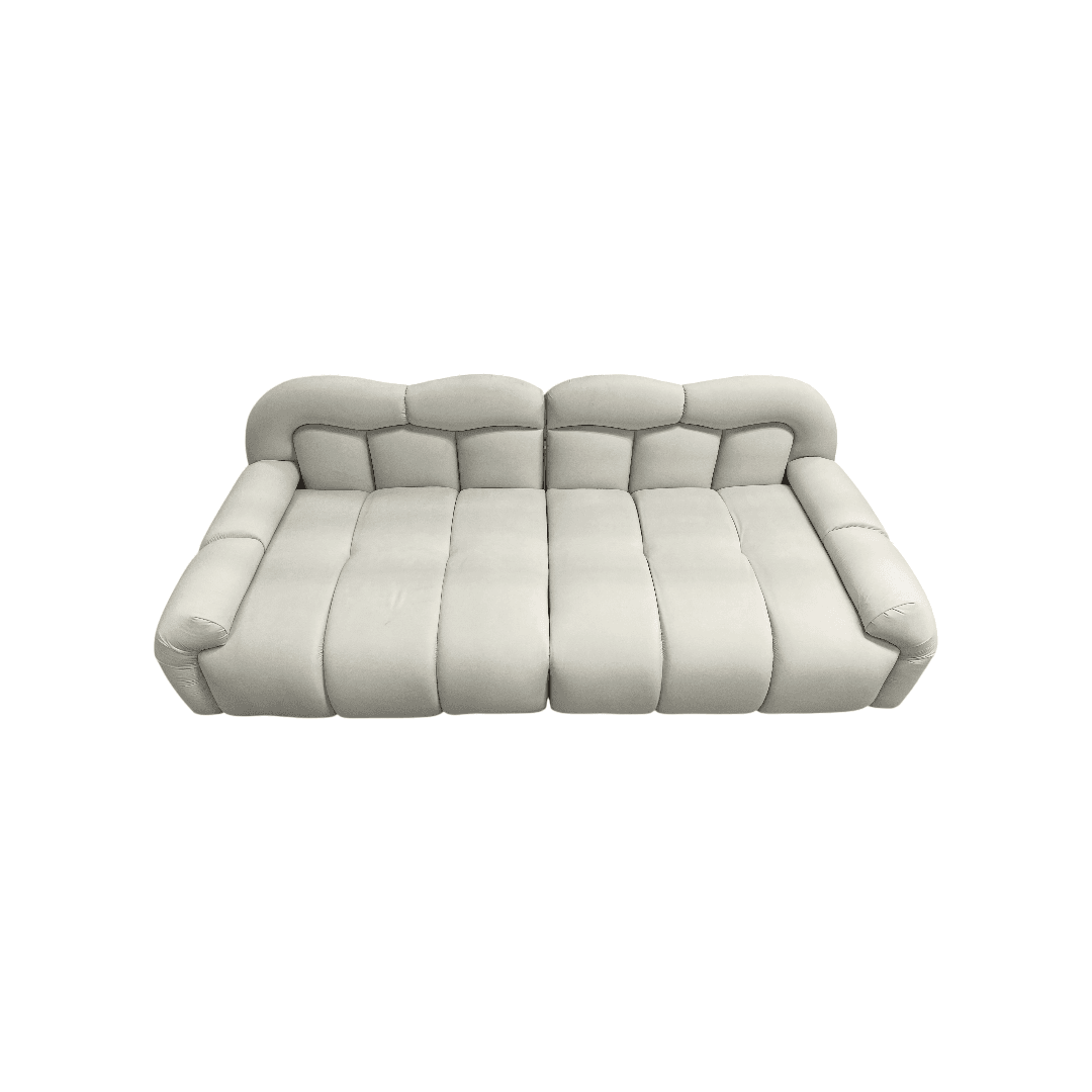 Comfy Sofas Cream Cloud Duo Simple Fabric Sofa - Small - Thumbnail 8