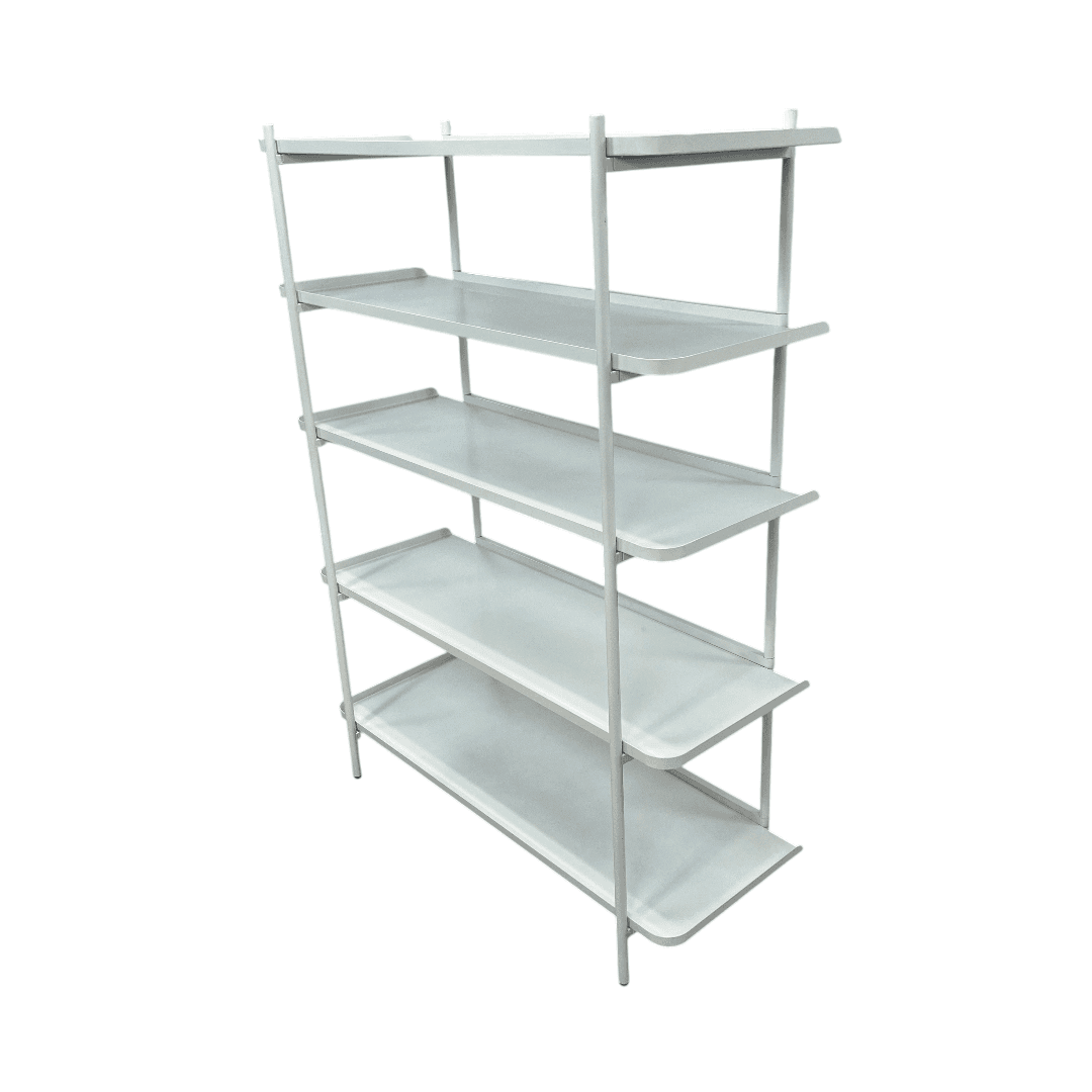 Fernish Highland Bookcase - 5 Shelf - White - Thumbnail 4