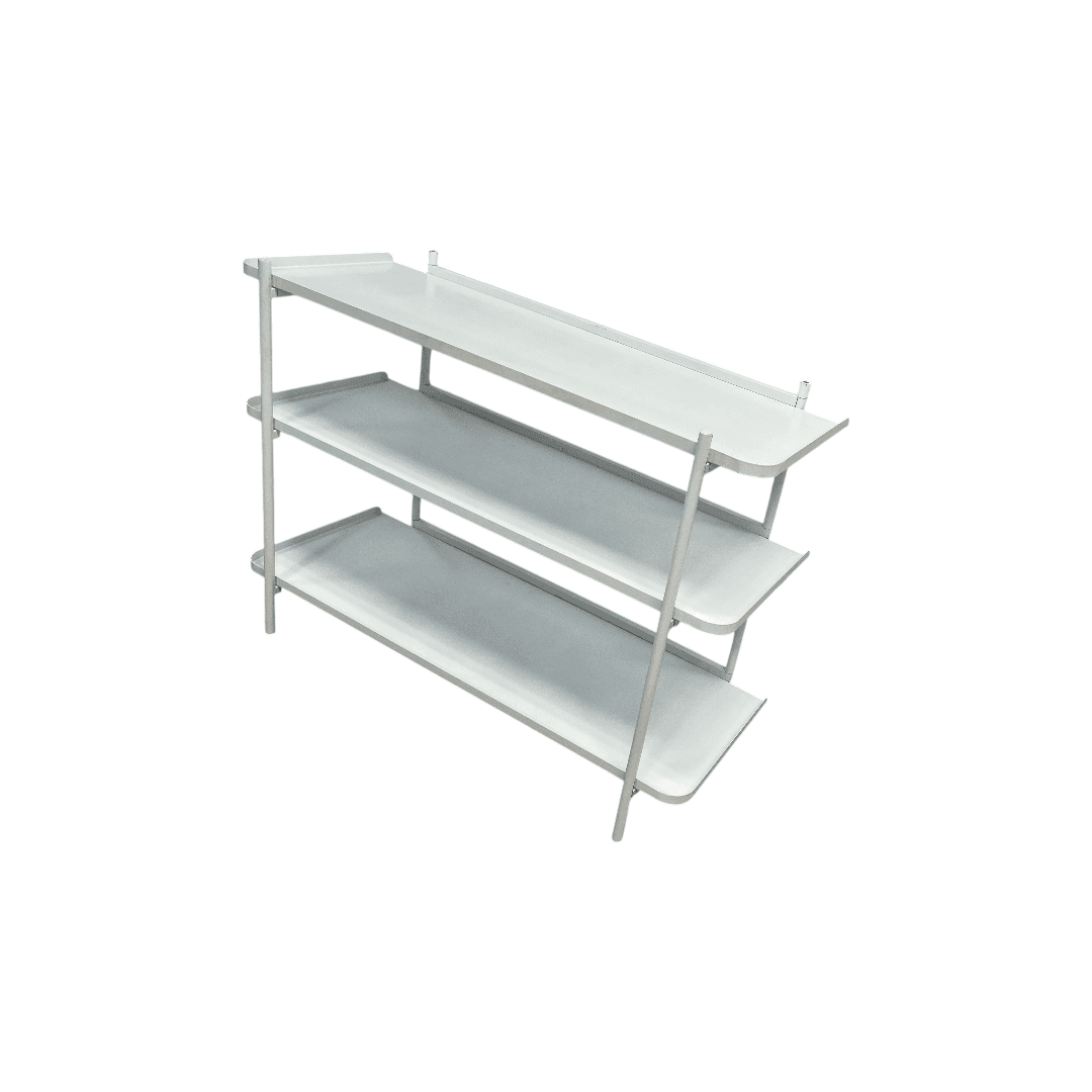 Fernish Highland Bookcase - 3 Shelf - White - Thumbnail 4