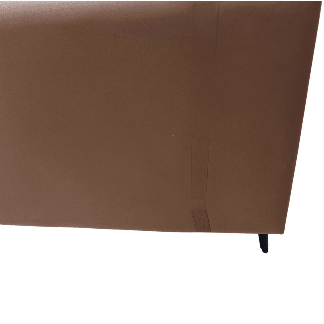Orren Ellis Modern Two-Tone Faux Leather Sofa Collection with Flared Arms and Toss Pillows - Thumbnail 14