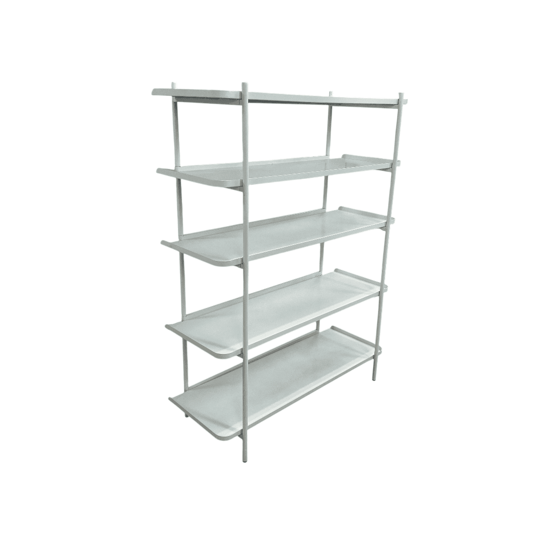 Fernish Highland Bookcase - 5 Shelf - White - Thumbnail 3